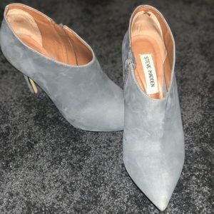 Gray Steve Madden Stiletto Booties